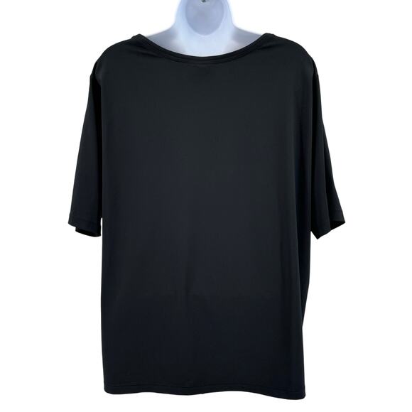 Nike Pro Hypercool Relaxed Black Active Top Womens 3X Plus Crew Neck Mesh Sports - Picture 5 of 11